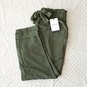 High Waisted Paperbag Pants